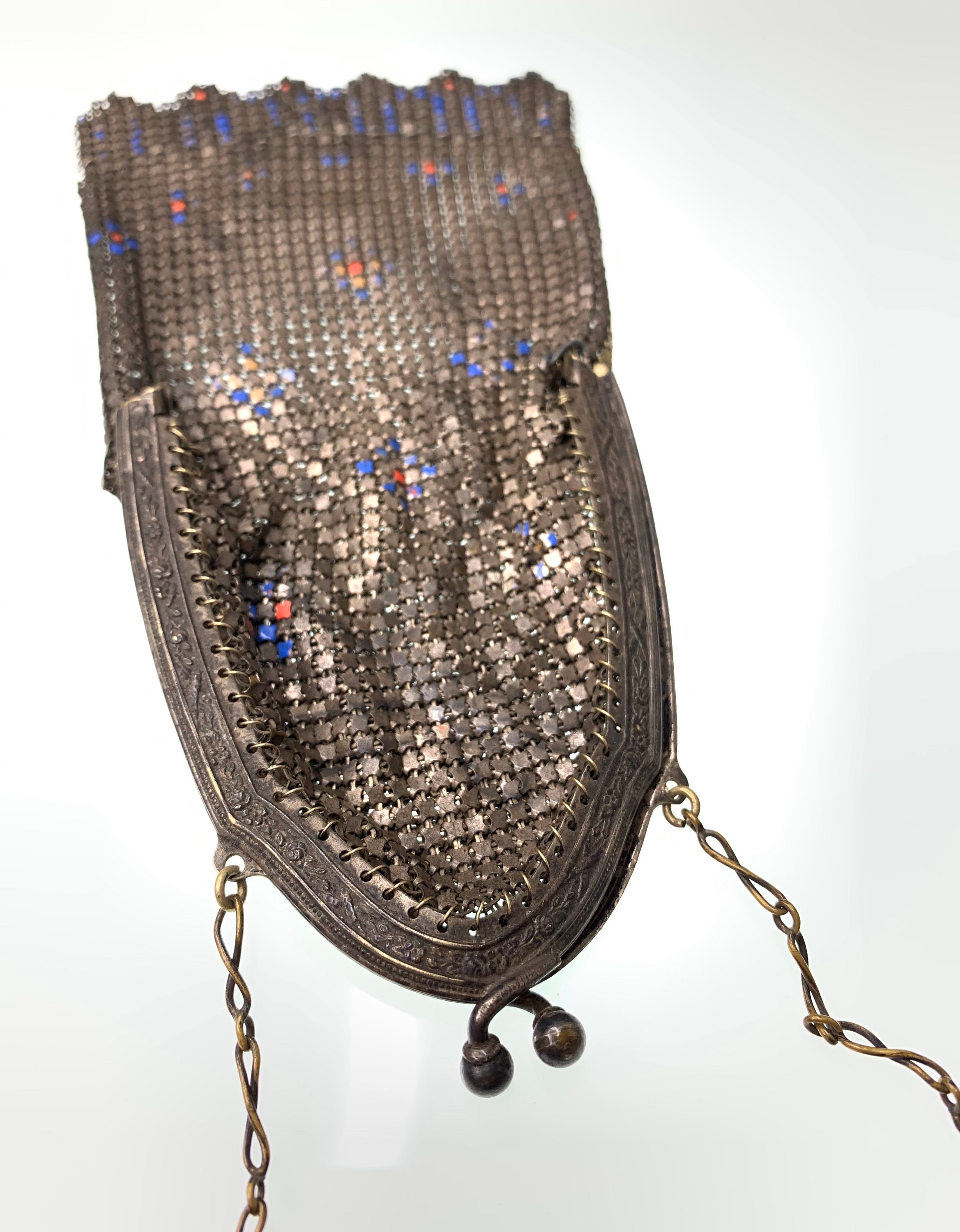 Art Deco Mesh Cathedral Purse - Antique Mandolin Flapper Purse ...