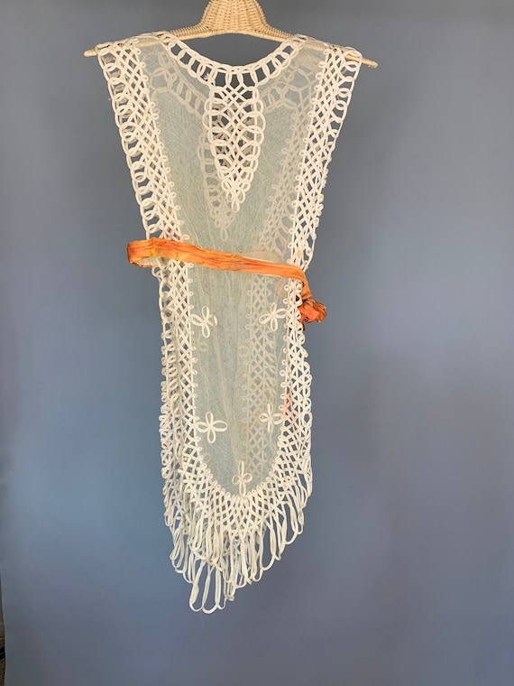 Antique lace dress overlay | Vintage Edwardian / … - image 1