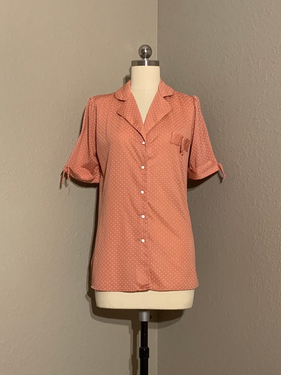 Dots Blouse in Pale Peach main image 1