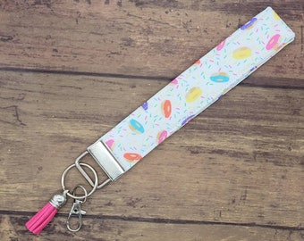 Donut Keyring Handmade By: Tranquilityy Birthday Keyring Wristlet Key Fob Donuts Keychain Donut Key Fob
