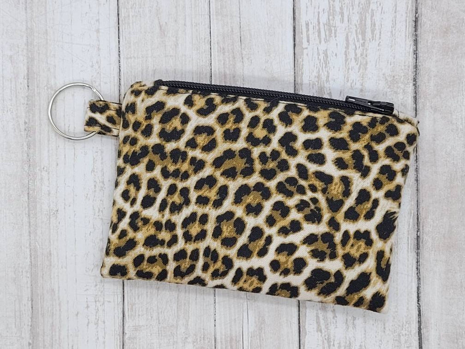 Cheetah Wallet ID Wallet Wristlet Leopard Key Fob Wristlet Etsy
