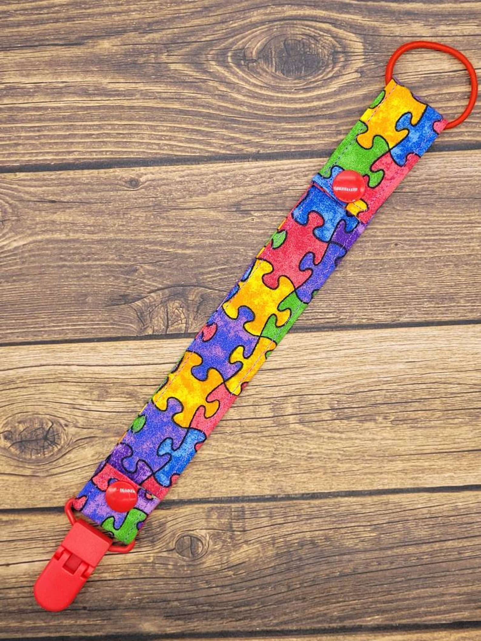 Autism Awareness Pacifier Clip Gender Neutral Baby Shower Etsy