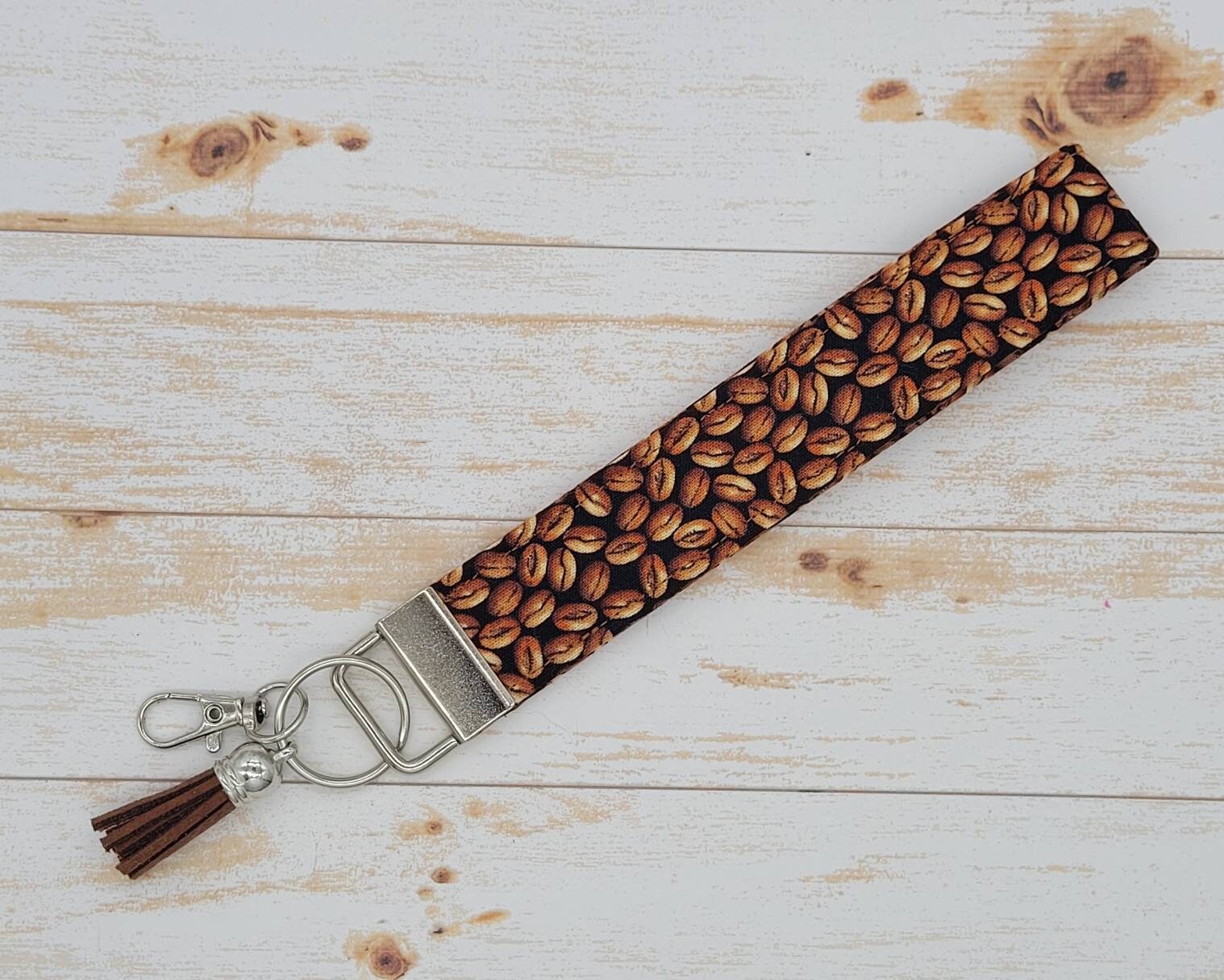 Coffee Key Fob Coffee Bean Keychain Coffee Lover Gift for Etsy