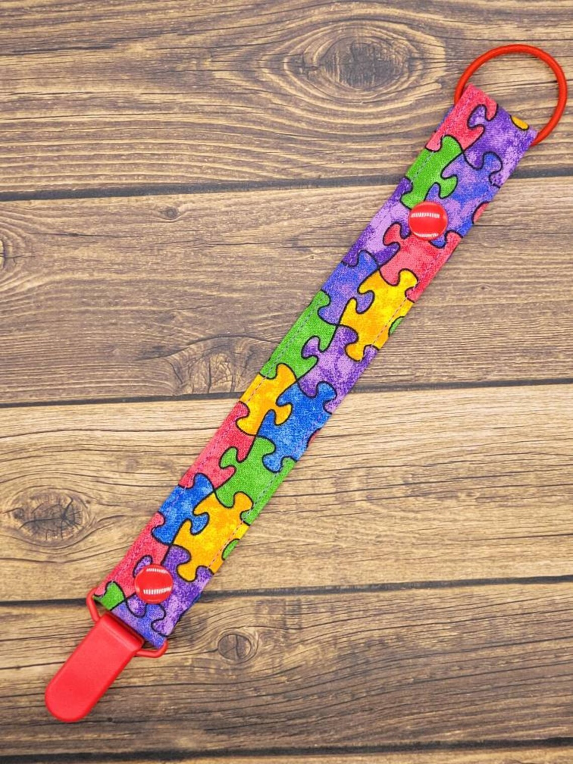 Autism Awareness Pacifier Clip Gender Neutral Baby Shower Etsy