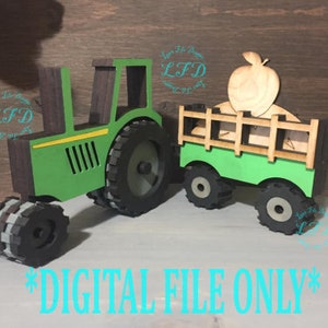 Standing Tractor with Interchangeable / Seasonal Hay Bales