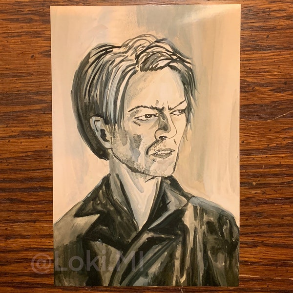 David Bowie Portrait Mini Art Print