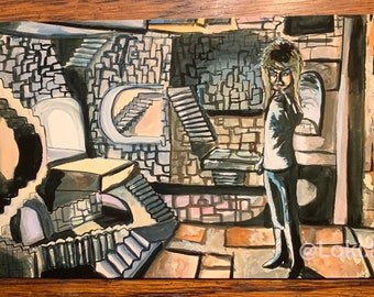 David Bowie Labyrinth Mini Art Print “Within You”