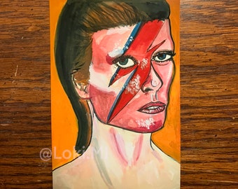 Aladdin Sane Mini Art print David Bowie