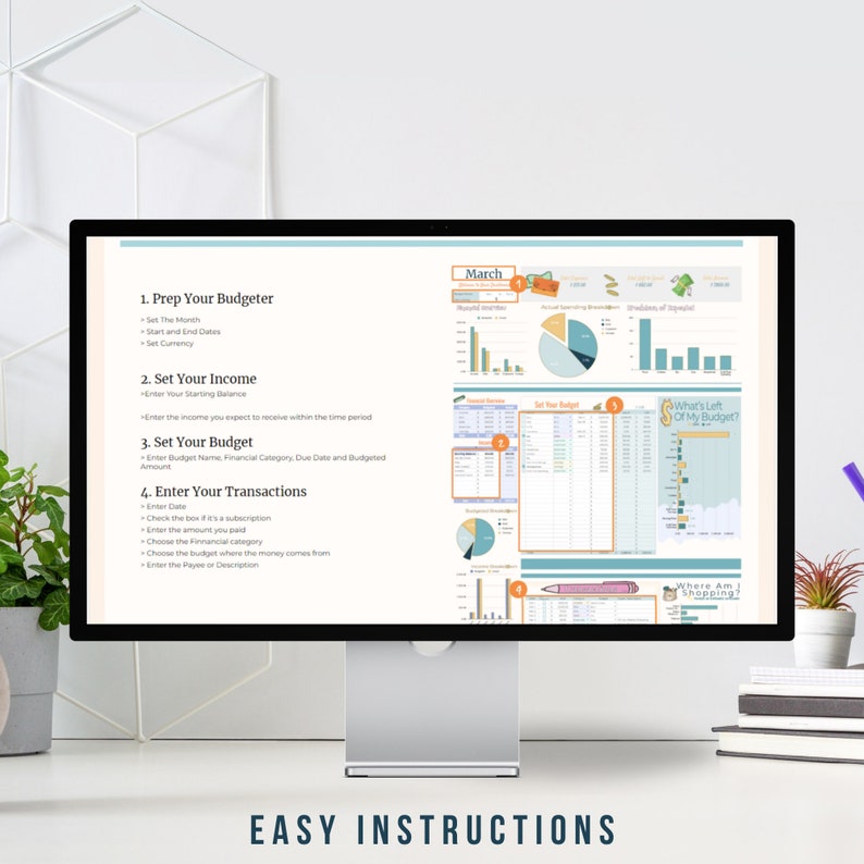Beautiful - Monthly Budget Spreadsheet - Ultimate Edition, Budget ...