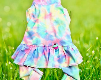 TIE DYE ROMPER For Small Pets: Handmade Dog Clothing