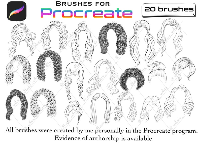 procreate curly hair brushes free download procreate curly hair brushes free download