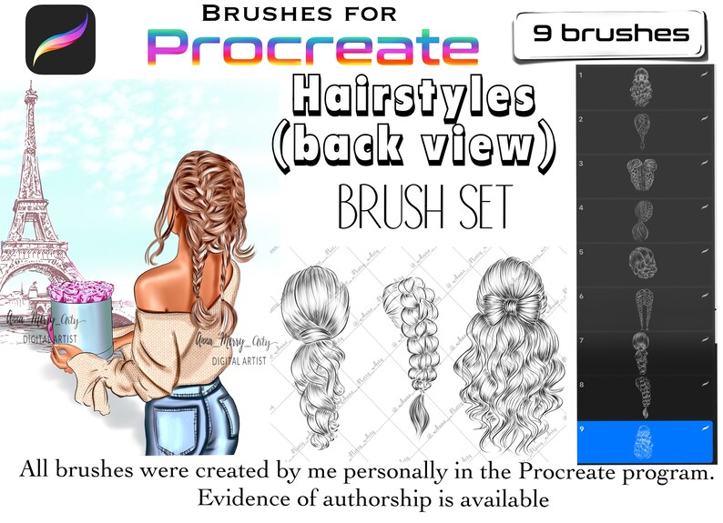 procreate hair tutorial procreate hair tutorial
