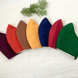 Warm Dark Fall Colors, Face Masks, Washable/Reusable, Filter Pocket, 100% Cotton, Elastic Around The Head or Ear Loops, Multiple Sizes