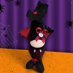 Halloween Dracula Vampire Gnome - Kitchen/Farmhouse Gnome - Tiered Tray Gnome - Vampire Gnome - Halloween Gnome