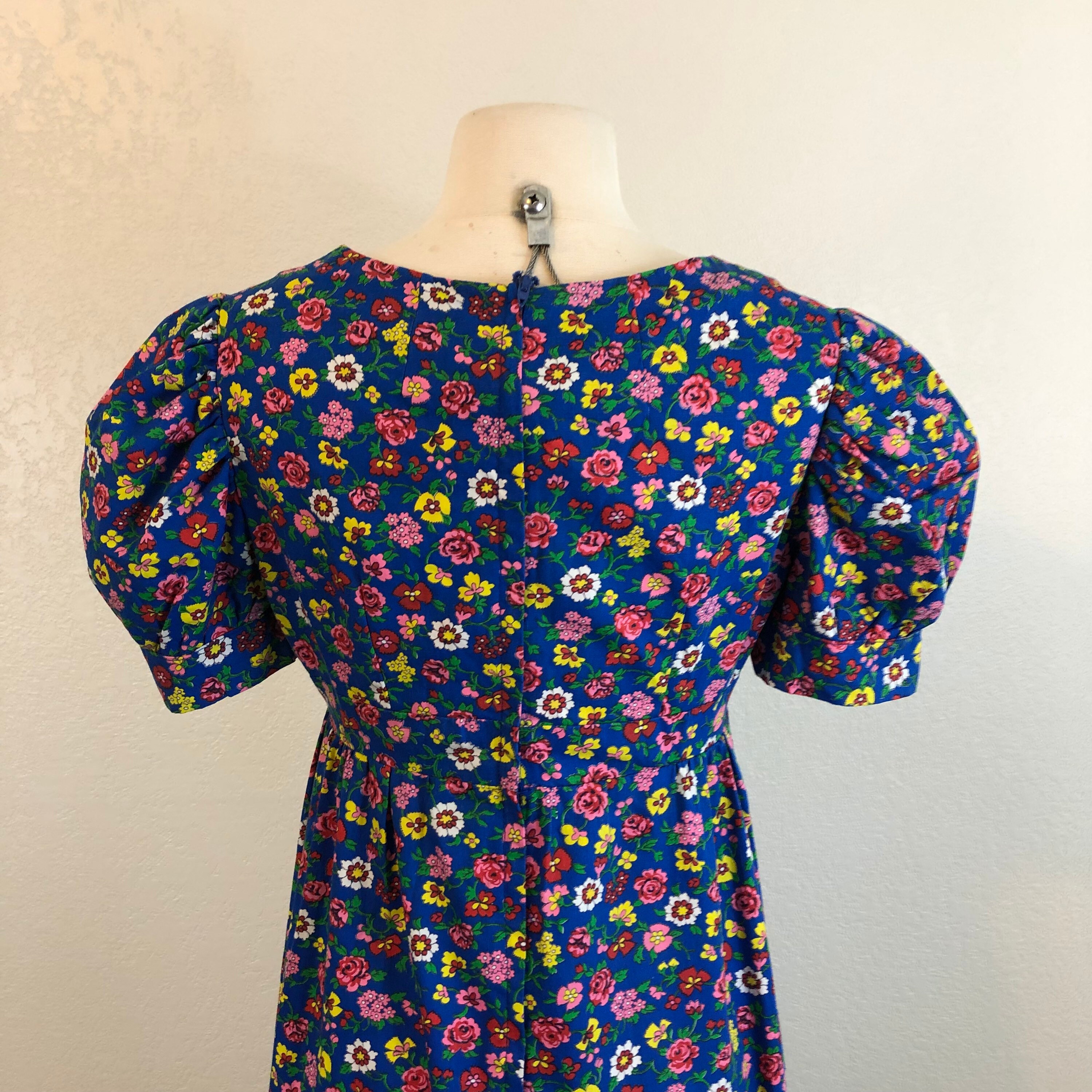 1960s Flower Power Meets Edwardian Maxi Dress - Etsy