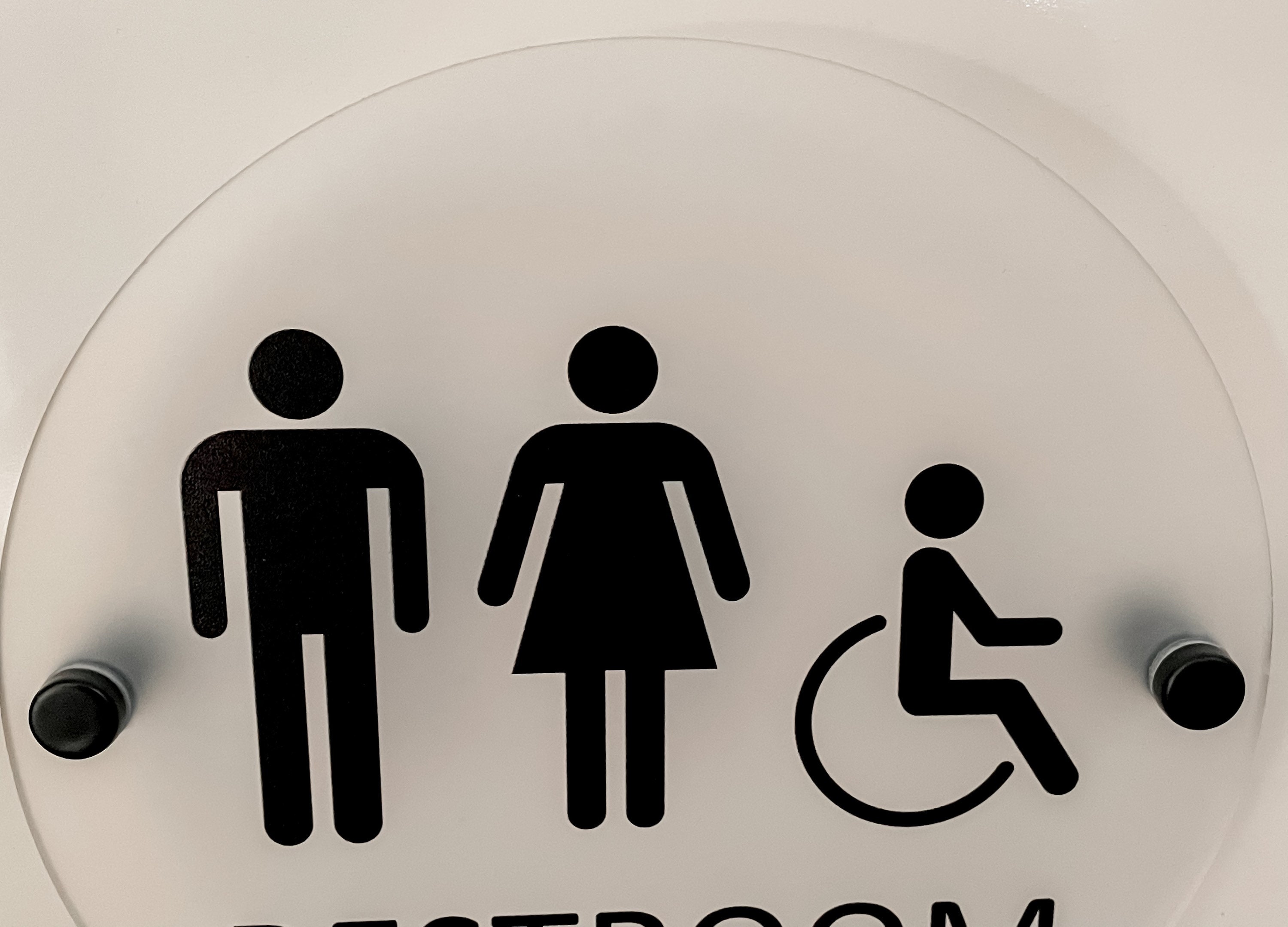 Restroom Sign Office Signage Unisex Bathroom Bathroom Sign - Etsy