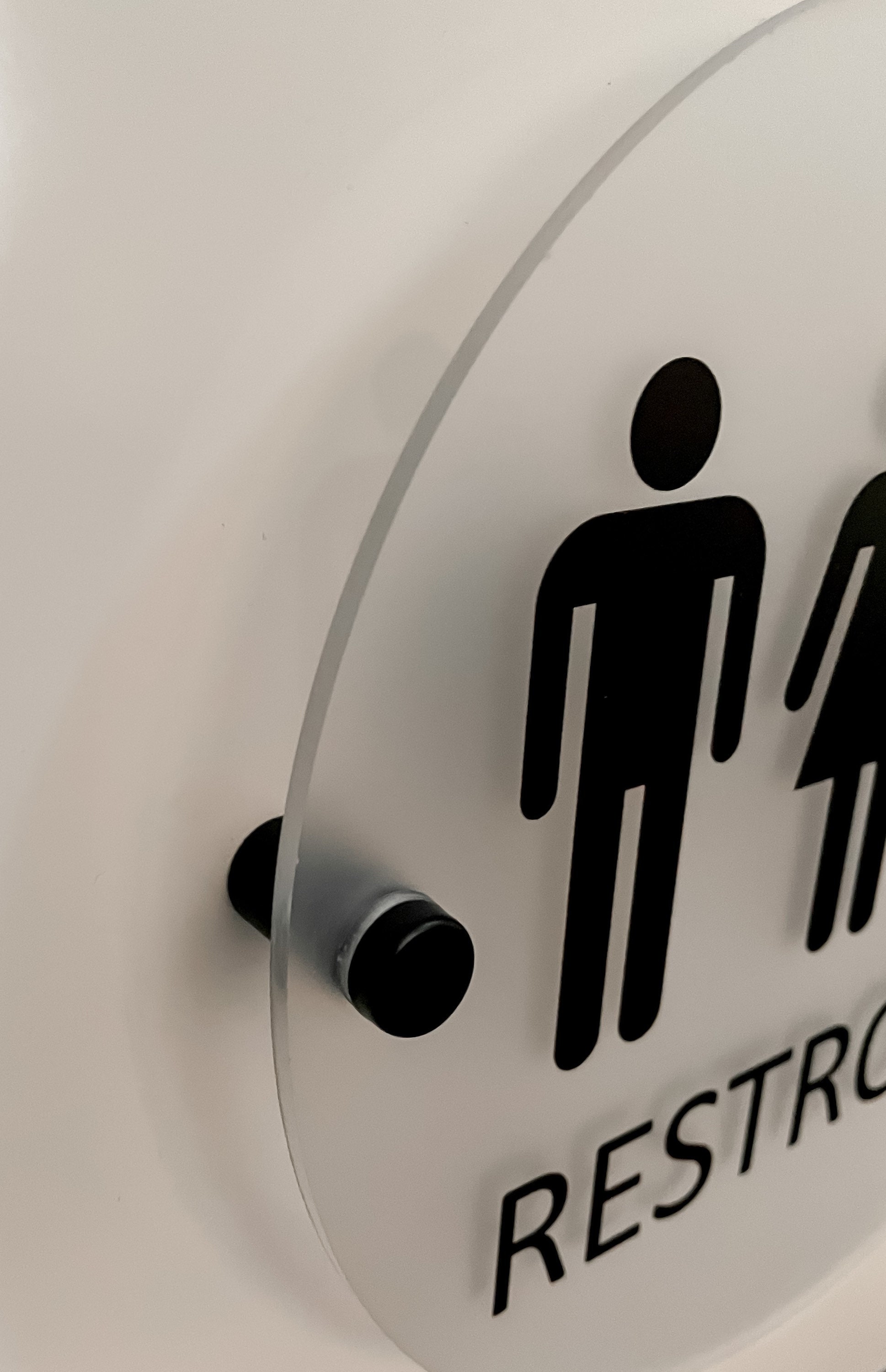 Restroom Sign Office Signage Unisex Bathroom Bathroom Sign - Etsy