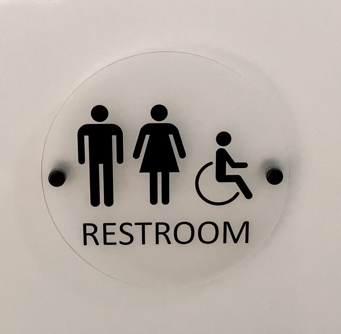 Restroom Sign Office Signage Unisex Bathroom Bathroom Sign - Etsy