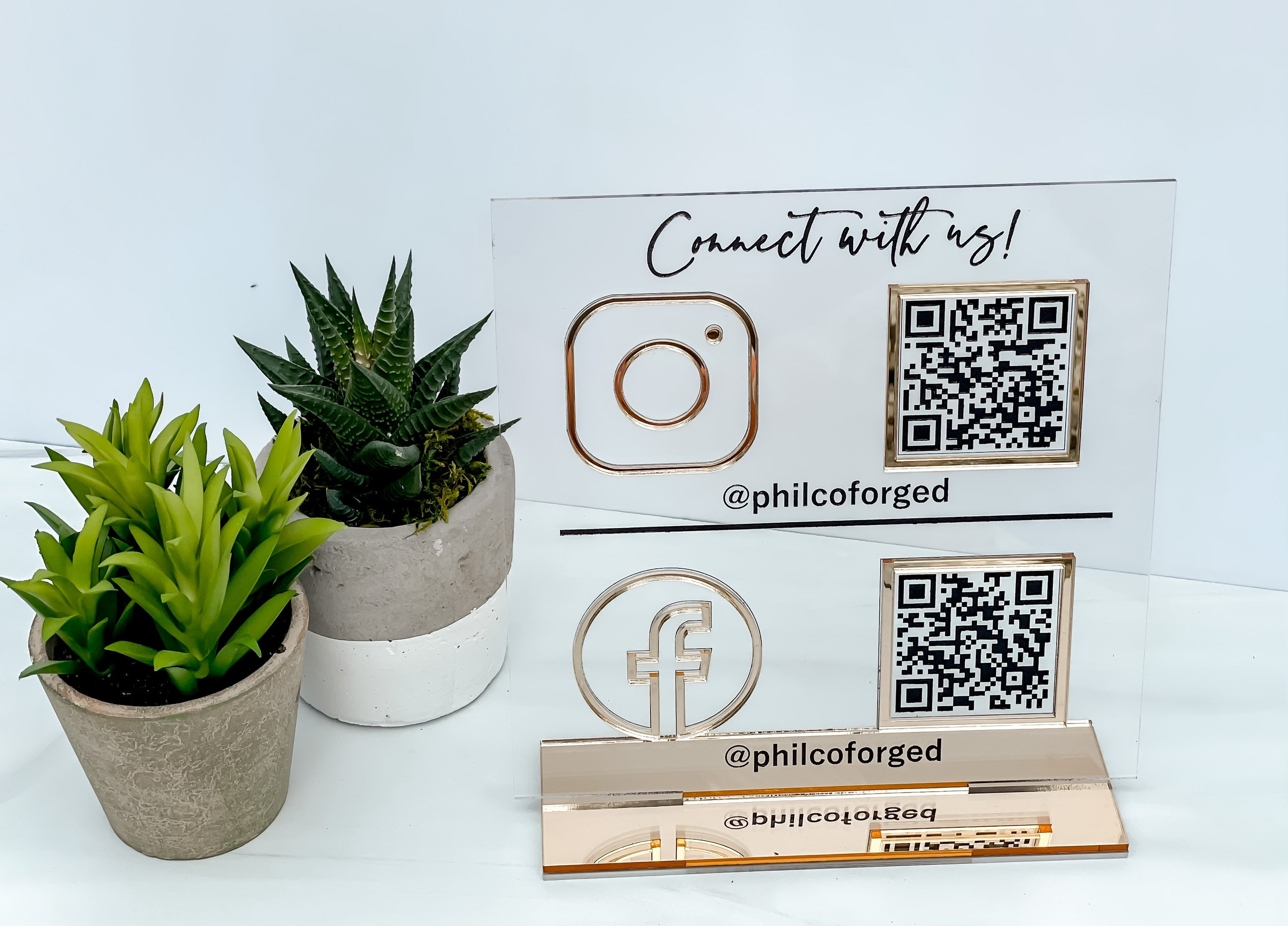 QR Code Sign, Scan To Pay, Payment Sign, Facebook Sign, Instagram Sig…