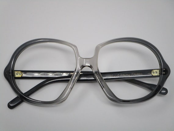 Joan of Arc Black Clear Vintage Eyeglasses Frames