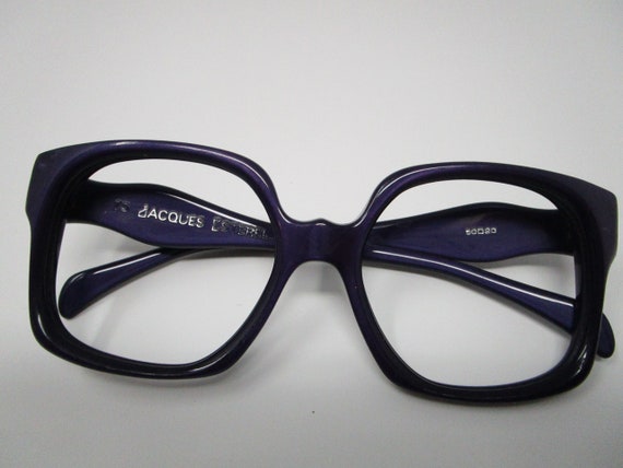 60s 70s Jacques Esterel Purple Vintage Eyeglasses