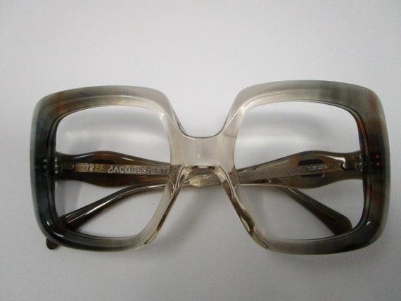 Jacques Esterel 60s 70s Brown Blue Vintage Eyeglas