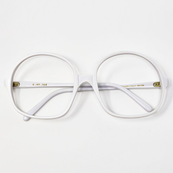 vintage glasses frames white Gem