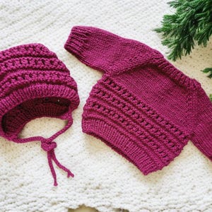 Doll Clothes Hat and Sweater Set