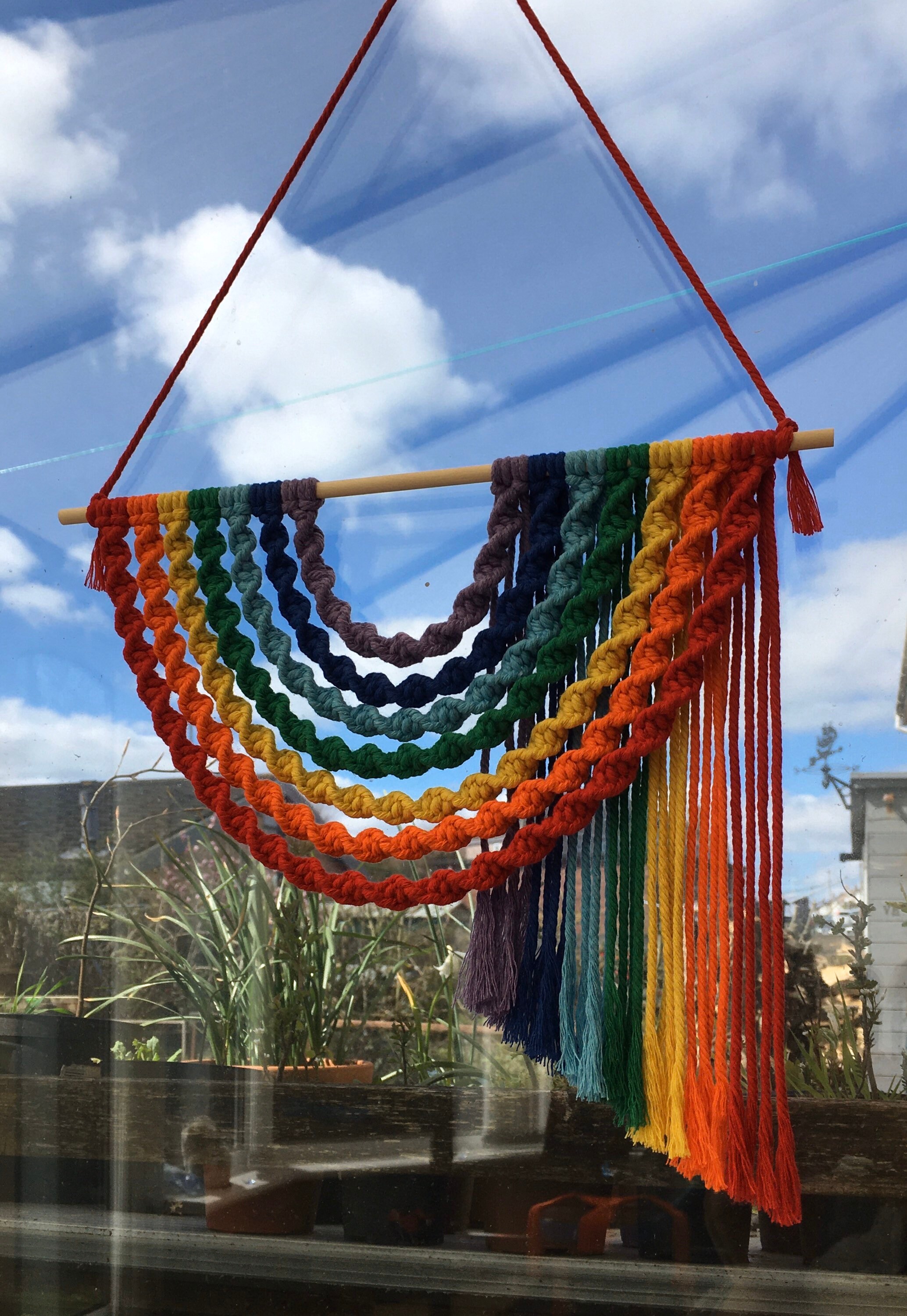 Macrame Rainbow/ Macrame Wall Hanging/ Rainbow Wall Hanging/ Etsy UK