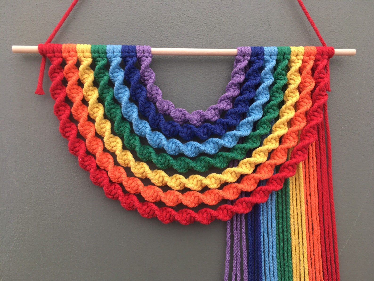 Macrame Rainbow/ Macrame Wall Hanging/ Rainbow Wall Hanging/ Etsy Canada