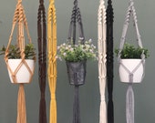 Macrame plant hanger macrame wall hanging macrame Christmas gifts indoor hanging planter home decor plant accessories colour macrame