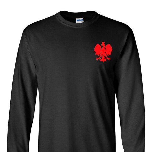 Polish Eagle Polska Flag Men's Long Sleeves T-Shirt