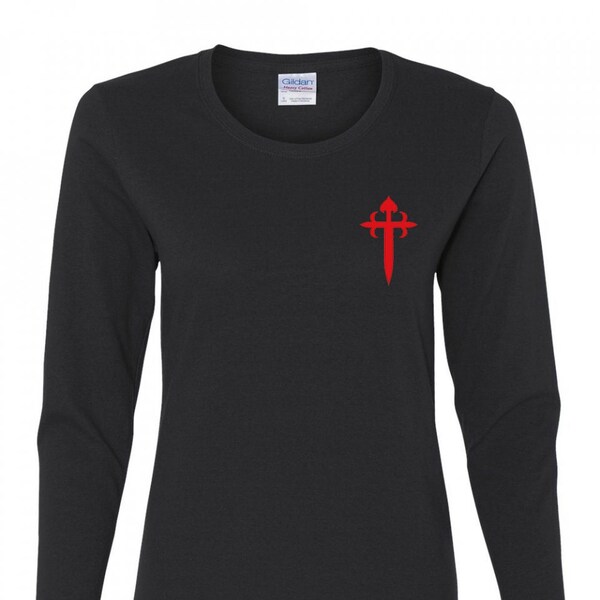 Cross Saint James Crusader Women's Long Sleeves T-Shirt