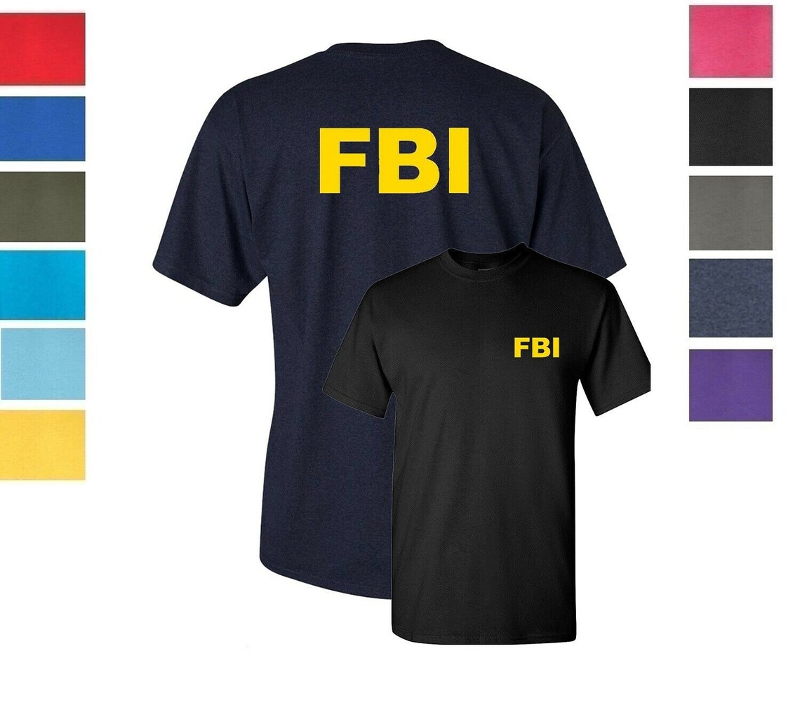 FBI Federal Bureau of Investigation T-Shirt Two Sides Print | Etsy