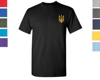 Ukrainian Flag Ukraine coat of arms   Men's T-Shirt