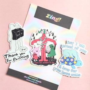 Ermutigende Sticker Pack für Bestie, Healing Uplifting Zitate Sticker Set für Mental Wellness Support, Wetterfeste Vinyl Decal Etiketten