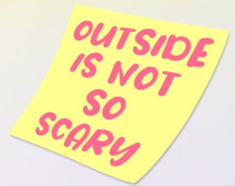 Adesivo per la salute mentale / Promemoria per l'ansia, Adesivo per laptop per la cura di sé