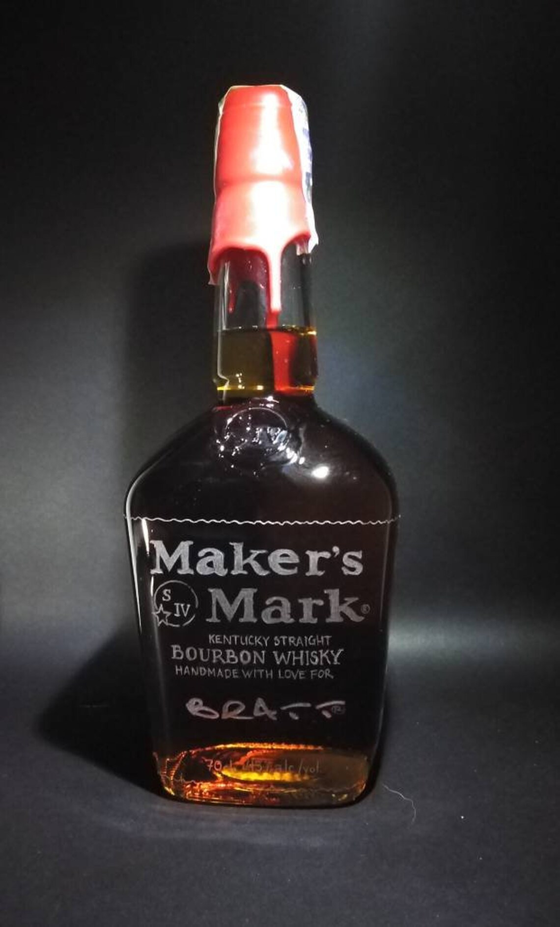 Whiskey Bottle Fully Personalized Hand Engraved Etsy