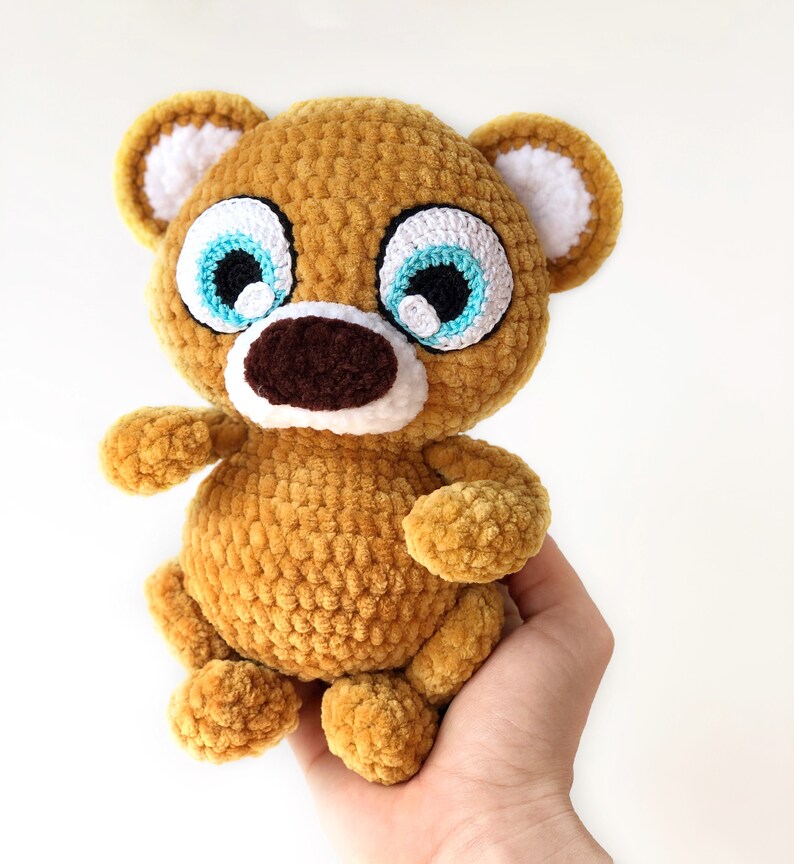Crochet pattern teddy Bear / big eyes / amigurumi teddy | Etsy