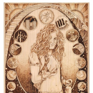 Robert Plant Pyrography Print