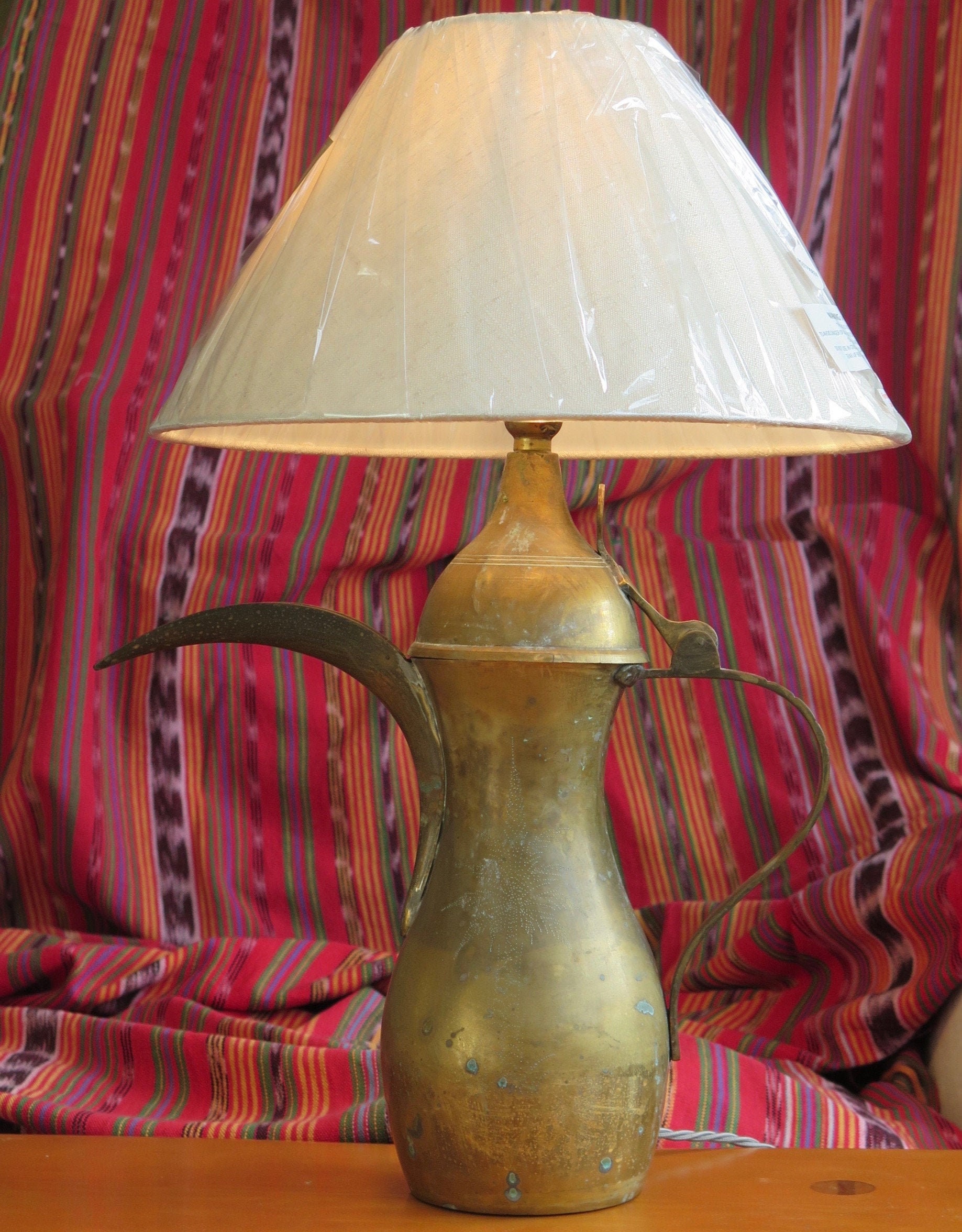 Brass Arabian coffee pot lamp Etsy