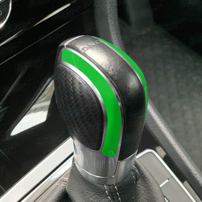 EZM DSG Gear Knob Overlays for VW Golf MK7 MK7.5 R Gti Gtd R-Line Gte Tsi Tdi Models Acid Green