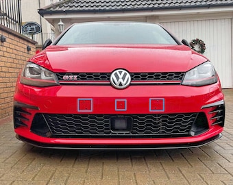 EZM Number Plate Hole Cover Up Vinyl Decals x 6 VW Golf MK7 MK7.5