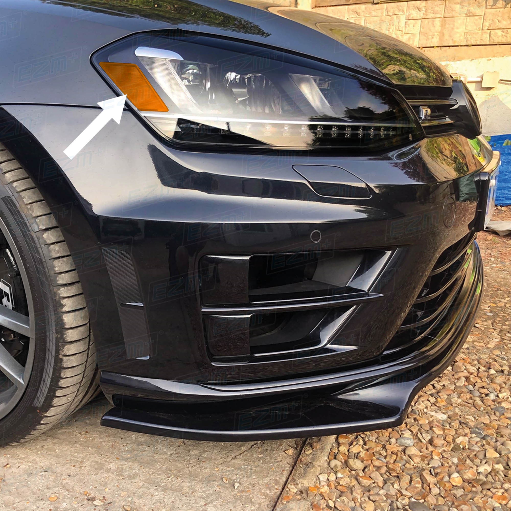 EZM USスタイル ヘッドライト リフレクター オーバーレイ x 2 VW