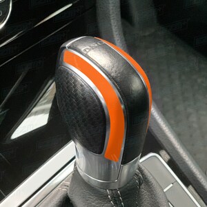 EZM DSG Gear Knob Overlays for VW Golf MK7 MK7.5 R Gti Gtd R-Line Gte Tsi Tdi Models Orange