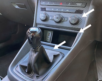EZM Cockpit Trim Overlay Kit for Seat Leon MK3 Cupra - MANUAL - With No Push Start - Right Hand Drive