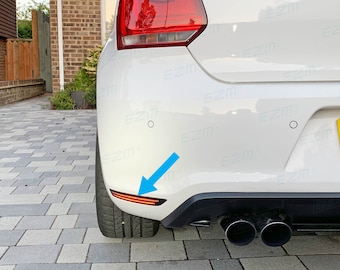 EZM Rear Bumper Reflector Decals x 2 for VW Polo MK5 6R GTI