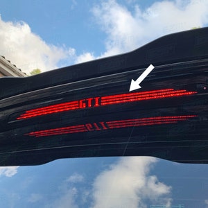 EZM Aftermarket 'GTI' Bromsljusdekal för VW Golf MK7 MK7.5 Gti Hatchback