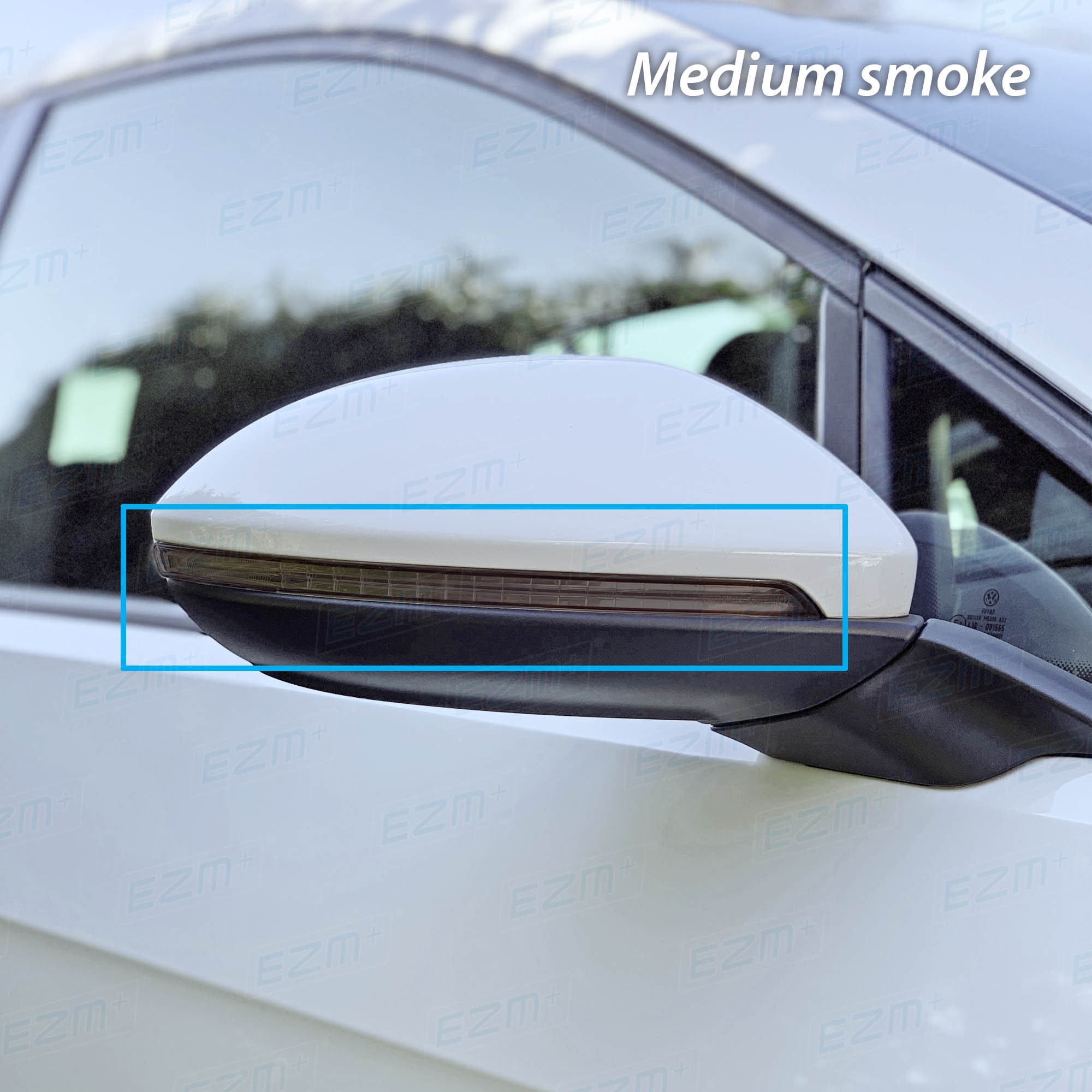 EZM Wing Mirror Indicator Strip Pre-Cut Tints x 2 for VW Golf MK7 & MK7.5