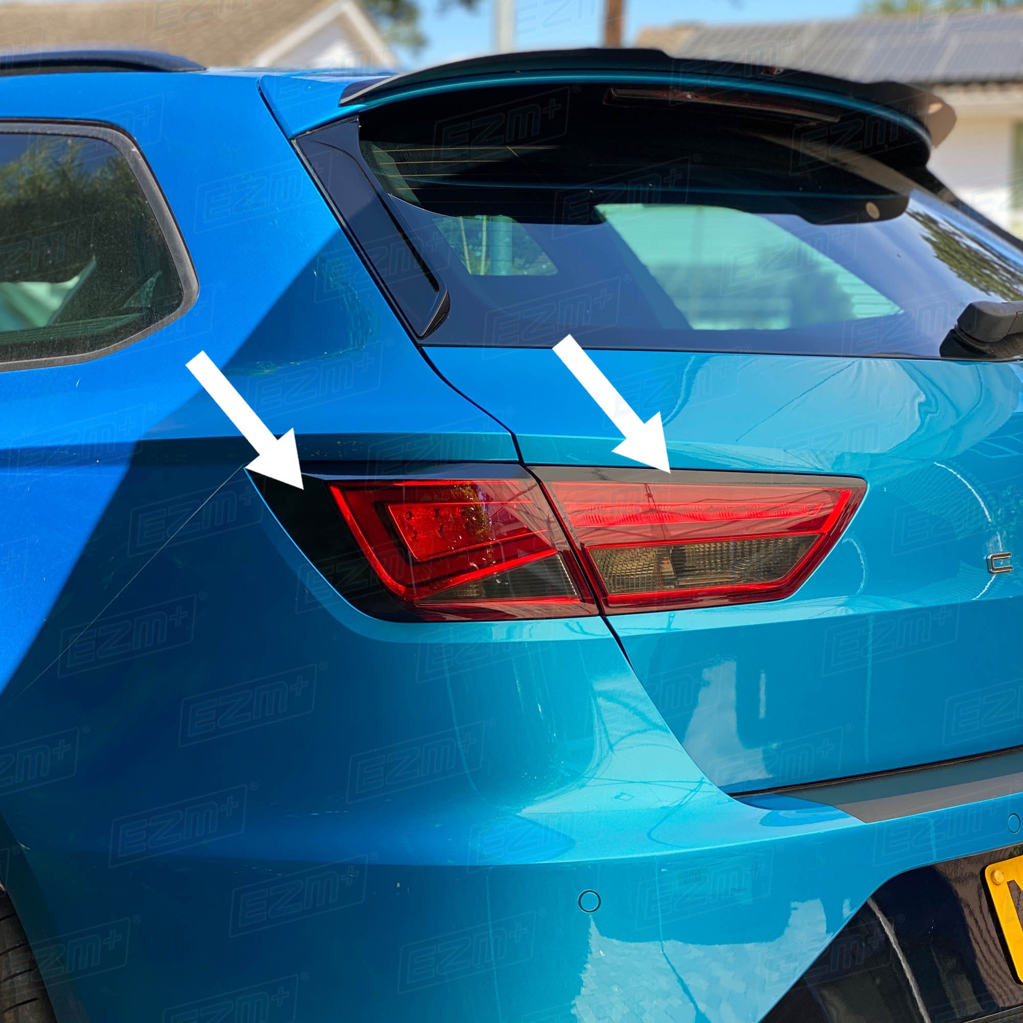 EZM V1 Achterlicht Stealth Overlays x 2 voor Seat Leon MK3.5 Cupra / FR - ST Estate